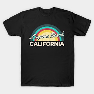 Laguna Beach California Vintage Sunset T-Shirt